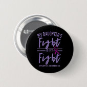 Mijn dochters vechten tegen epilepsie ronde button 5,7 cm (Voorkant /achterkant)