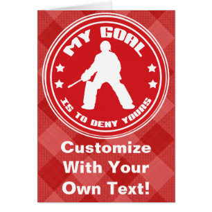 Mijn doel, Field Hockey Goalie Kaart