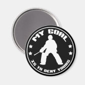 Mijn doel, Field Hockey Goalie Magnet (Voorkant / Achterkant)