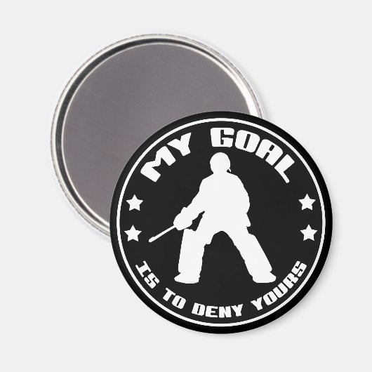 Mijn doel, Field Hockey Goalie Magnet (Voorkant / Achterkant)