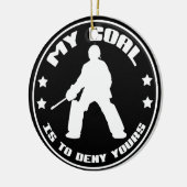 Mijn doel, Field Hockey Goalie Ornament (Links)