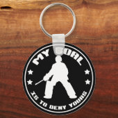 Mijn doel, Field Hockey Goalie Sleutelhanger (Voorkant)