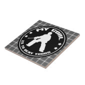 Mijn doel, Field Hockey Goalie Tegels Tegeltje (Zijkant)