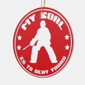 Mijn doel, Field Hockey (rood) Ornament (Links)