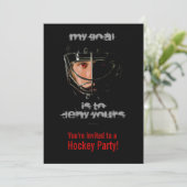Mijn doel (Hockey Goalie) Kaart (Staand voorkant)