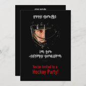 Mijn doel (Hockey Goalie) Kaart (Voorkant / Achterkant)