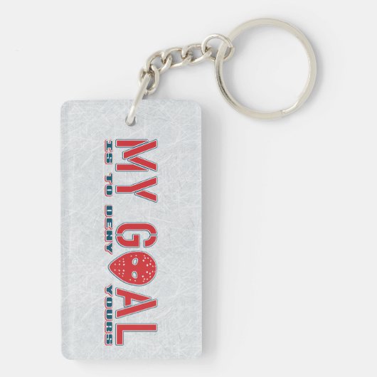 Mijn doel, Hockey Goalie Mask Sleutelhanger (achterkant)