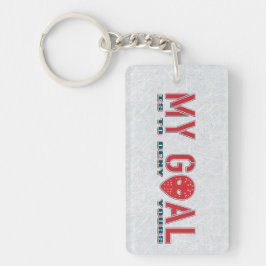 Mijn doel, Hockey Goalie Mask Sleutelhanger