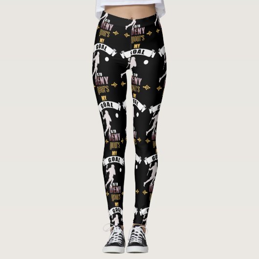 Mijn doel is je lacrosse te ontzeggen leggings (Voorkant)