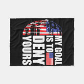 Mijn Doel Is Om Dat Van Jou Te Verwerpen - Amerika Fleece Deken (Voorkant (Horizontaal))