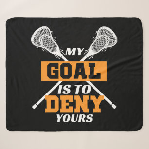 Mijn doel is om de jouwe te ontkennen Lacrosse Sherpa Deken