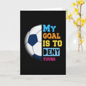 Mijn doel is om de jouwe te ontkennen Voetbal cade Kaart (Gele Bloem)