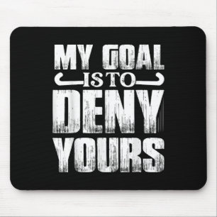 Mijn doel is om de jouwe veldhockeyspeler te ontke muismat