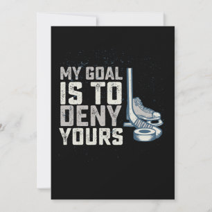 Mijn doel is om die van jou te ontkennen Hockey Vi Kaart