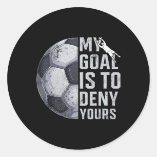 Mijn doel is om die van jou te ontkennen keeper Vo Ronde Sticker