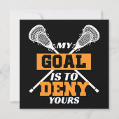 Mijn doel is om die van jou te ontkennen Lacrosse (Achterkant)