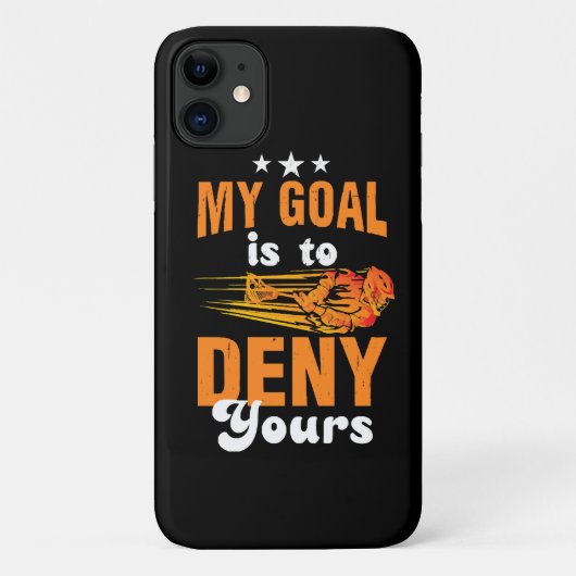 Mijn doel is om die van jou te ontkennen Lacrosse Case-Mate iPhone Case (Achterkant)
