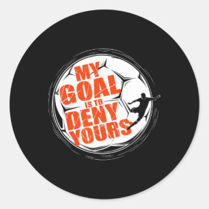 Mijn doel is om die van jou te ontkennen T-shirt V Ronde Sticker