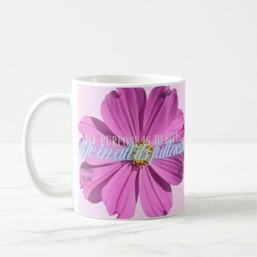 Mijn doel is om het leven in al zijn volheid te ge koffiemok (Links)