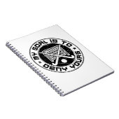 Mijn doel is om je fieldmuts Goalie te ontkennen Notitieboek (Rechterzijde)