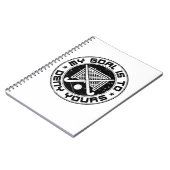 Mijn doel is om je fieldmuts Goalie te ontkennen Notitieboek (Linkerzijde)