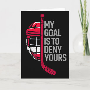 Mijn doel is om je grappige hockey te ontkennen - kaart