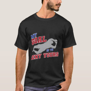 Mijn doel is om je grappige voetganger te ontkenne t-shirt