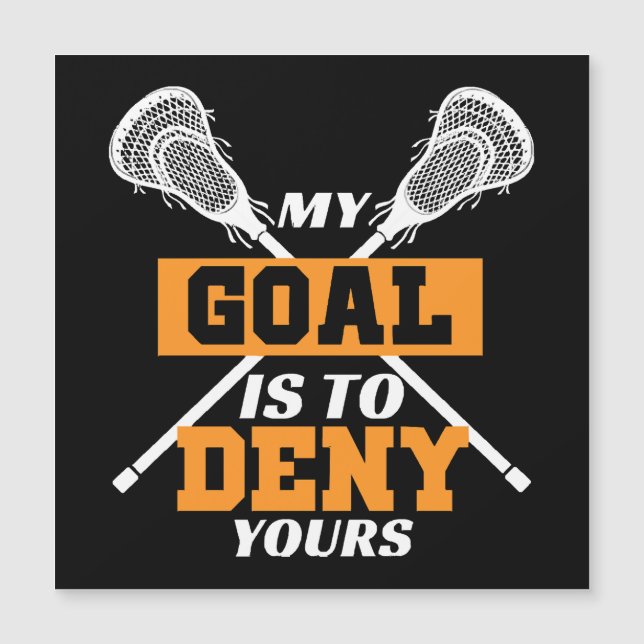 Mijn doel is om je lacrosse te ontkennen (Voorkant)