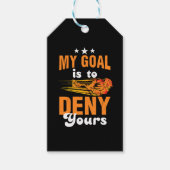 Mijn doel is om je lacrosse te ontkennen cadeaulabel (Voorkant)