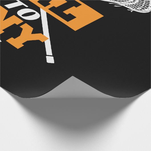 Mijn doel is om je lacrosse te ontkennen cadeaupapier (Hoek)