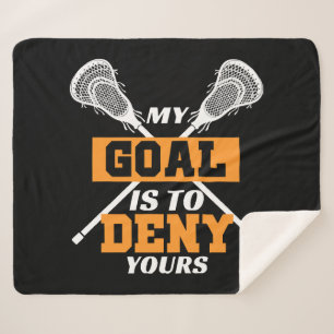 Mijn doel is om je lacrosse te ontkennen sherpa deken