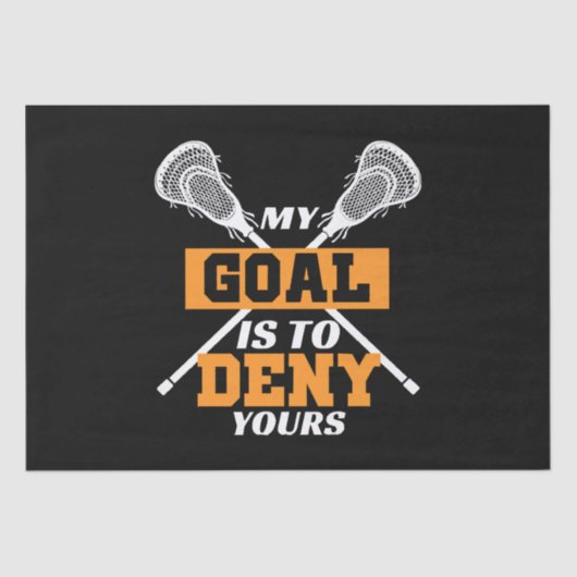 Mijn doel is om je lacrosse te ontkennen tissuepapier (Voorkant)