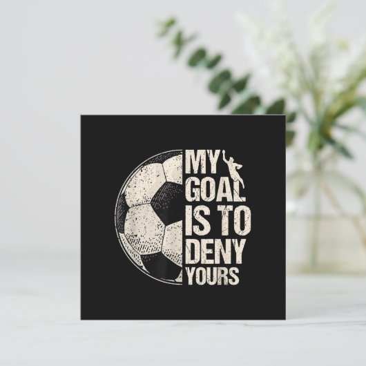 Mijn doel is om je neus te ontkennen... dat Goalie (Staand voorkant)