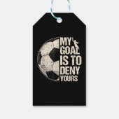 Mijn doel is om je neus te ontkennen... dat Goalie Cadeaulabel (Achterkant)