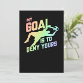 Mijn doel is om je sportman Goalie Soft te ontkenn Kaart (Staand voorkant)