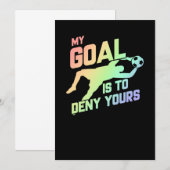 Mijn doel is om je sportman Goalie Soft te ontkenn Kaart (Voorkant / Achterkant)