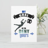 Mijn doel is om je voetganger te ontkennen kaart (Staand voorkant)