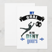 Mijn doel is om je voetganger te ontkennen kaart (Voorkant / Achterkant)