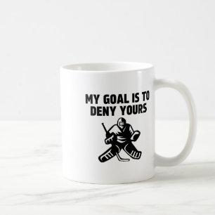 Mijn doel is om jullie grappige Ice Hockey Goalie Koffiemok