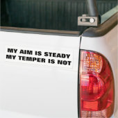 Mijn doel is Steady Temper is niet Bumpersticker (Op Truck)