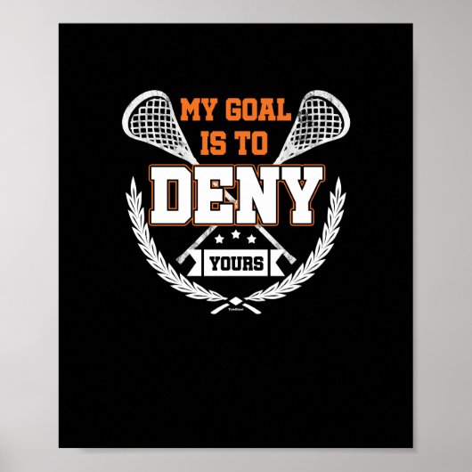 Mijn doel Lacrosse Poster (Voorkant)