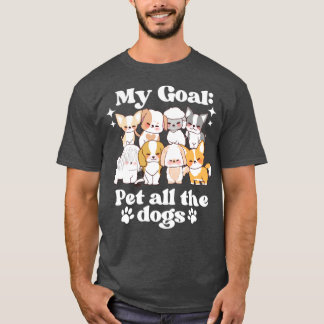 Mijn doel stelt alle honden op de schimmeldop t-shirt