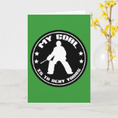 Mijn Doel, (zwart) Hockey Kaart (Gele Bloem)