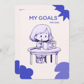 MIJN DOELEN VOOR 2024 KINDER KAARTEN (Voorkant / Achterkant)