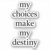 Mijn doelgerichte vinylSticker Sticker (Voorkant)