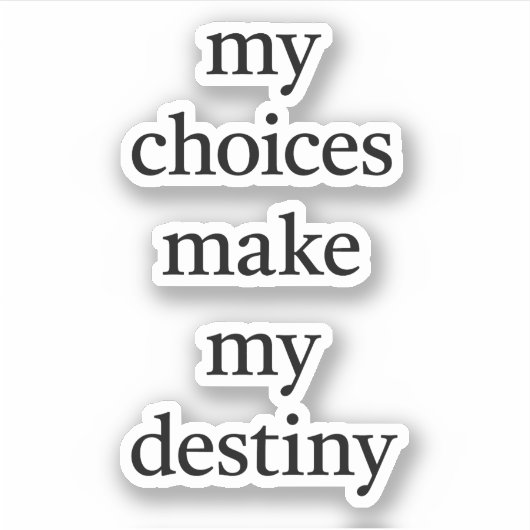 Mijn doelgerichte vinylSticker Sticker (Voorkant)