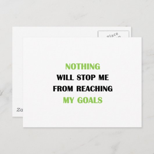 Mijn doelstellingen briefkaart (Voorkant / Achterkant)