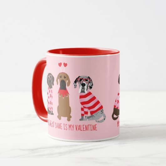Mijn Dog Argenta Is Mijn Valentijn Mok (Voorkant links)