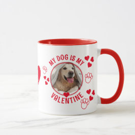 MIJN DOG IS MIJN VALENTIJN Foto Monogram Mok