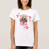 MIJN DOG IS MIJN VALENTIJN Foto T-Shirt (Voorkant)
